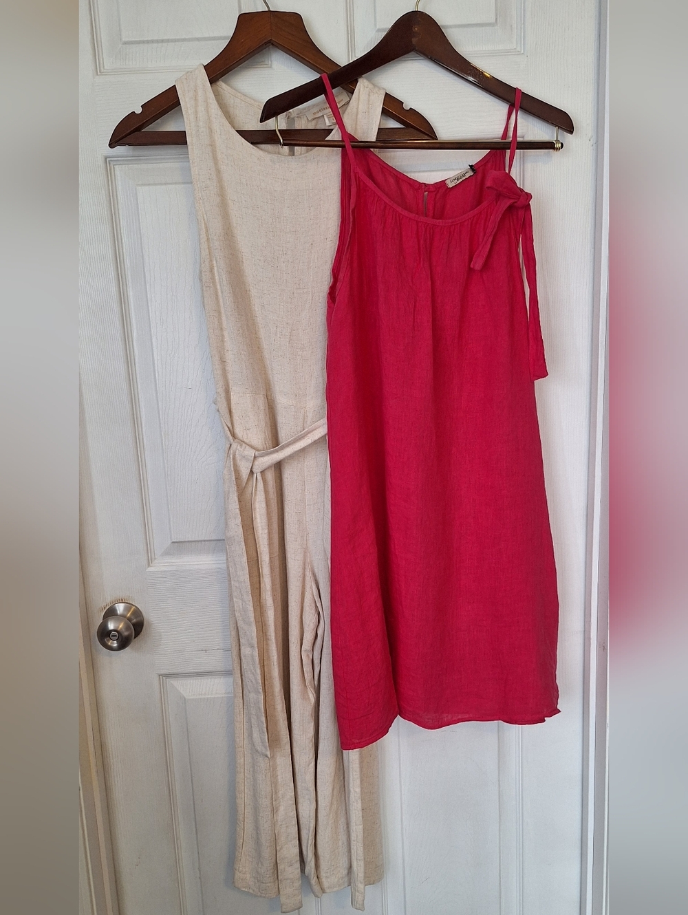Monteau Linen Blend Jumpsuit + Pink Linen Dress Bundle Size (Small/XS)